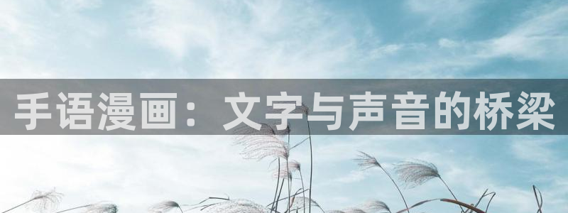 韩漫画 无删减：手语漫画：文字与声音的桥梁